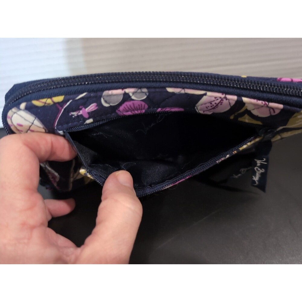 VERA BRADLEY NIGHTINGALE ZIP AROUND WALLET CLUTCH PURSE - Picture 3 of 11